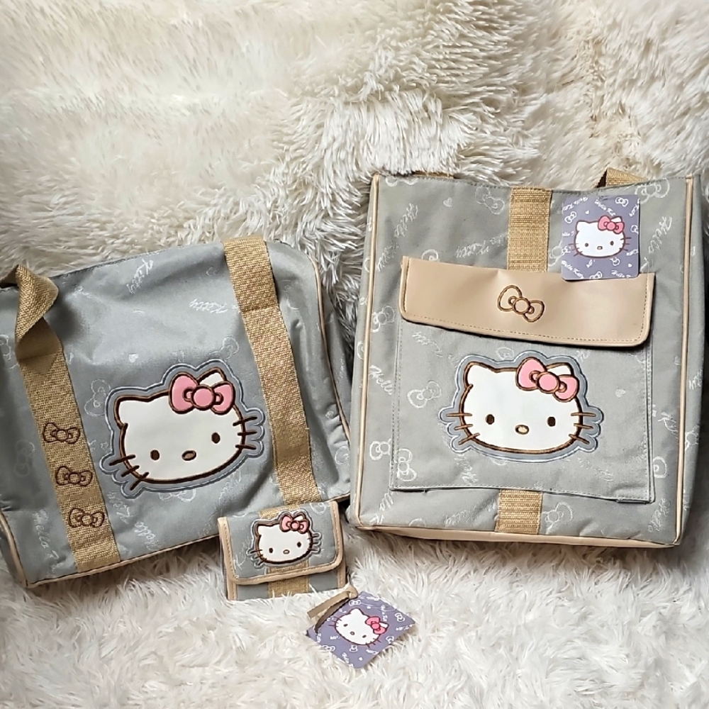 Hello Kitty Bags Sanrio Vintage Travel Set - Picture 1 of 8